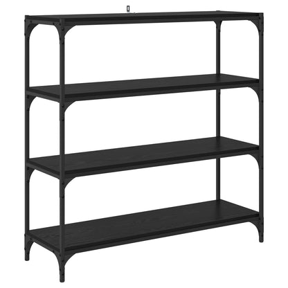 vidaXL Book Cabinet Black Oak 100 x 33 x 100 cm 2