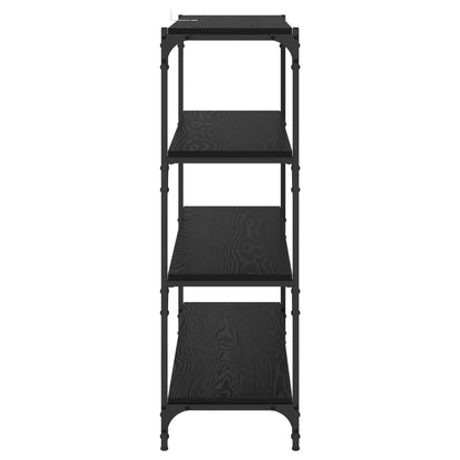 vidaXL Book Cabinet Black Oak 100 x 33 x 100 cm 6