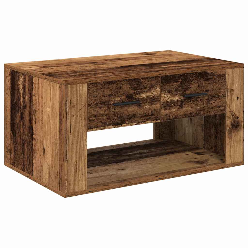 vidaXL Coffee Table Old Wood 80 x 50 x 40 cm Engineered Wood 2