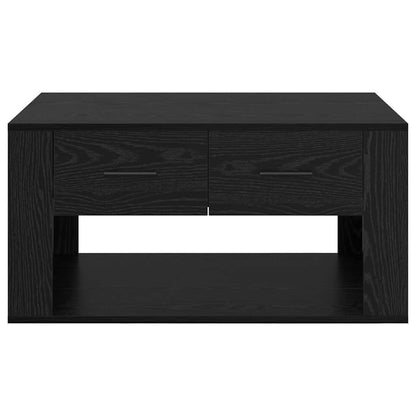 vidaXL Coffee Table Black Oak 80 x 50 x 40 cm Engineered Wood 6