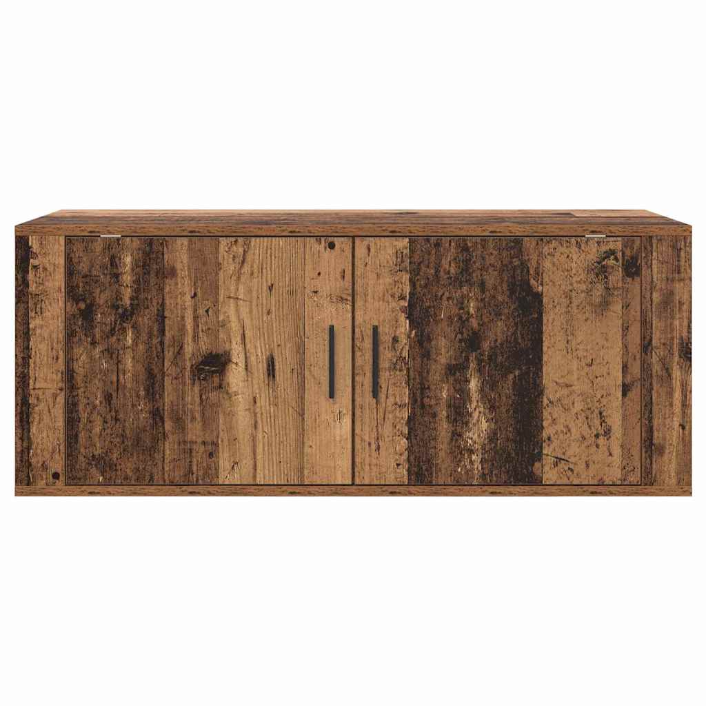 vidaXL Wall Mounted TV Cabinet 100 x 34.5 x 40 cm Old Wood 6