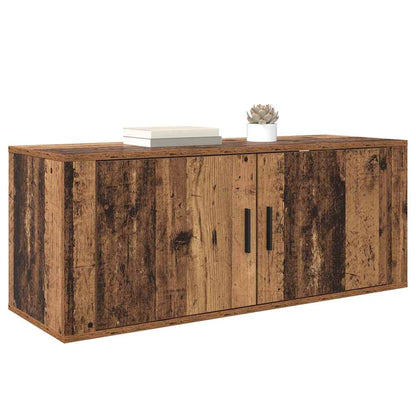 vidaXL Wall Mounted TV Cabinet 100 x 34.5 x 40 cm Old Wood 3