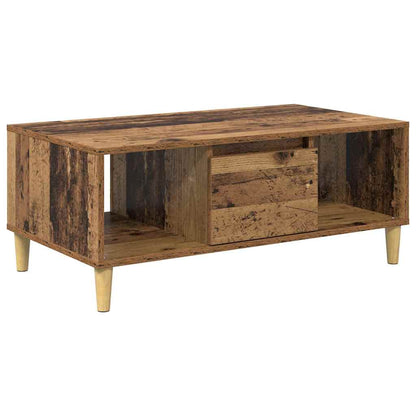 vidaXL Coffee Table Old Wood 90 x 50 x 26.5 cm Engineered Wood 2
