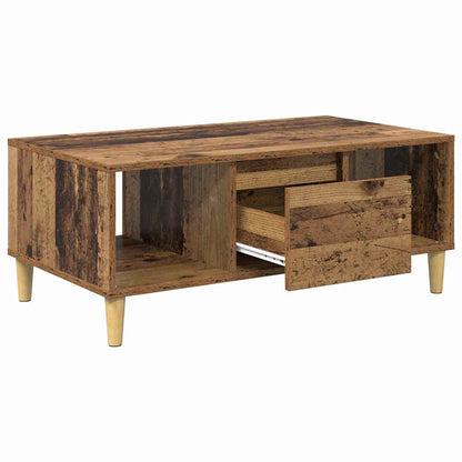 vidaXL Coffee Table Old Wood 90 x 50 x 26.5 cm Engineered Wood 5