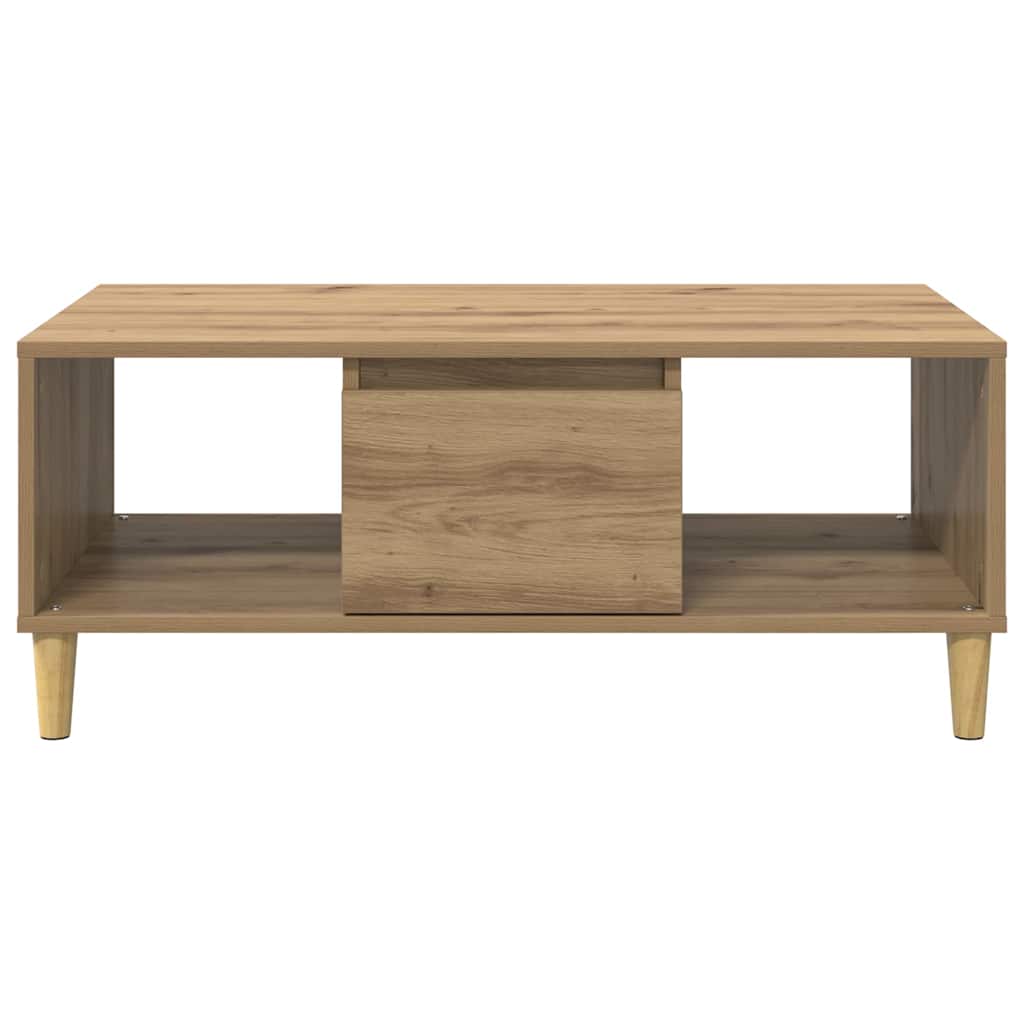 vidaXL Coffee Table Artisan Oak 90 x 50 x 26.5 cm Engineered Wood 6