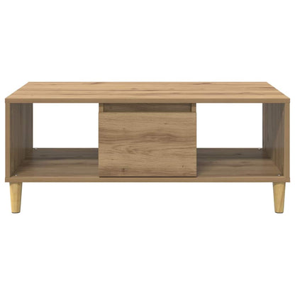 vidaXL Coffee Table Artisan Oak 90 x 50 x 26.5 cm Engineered Wood 6