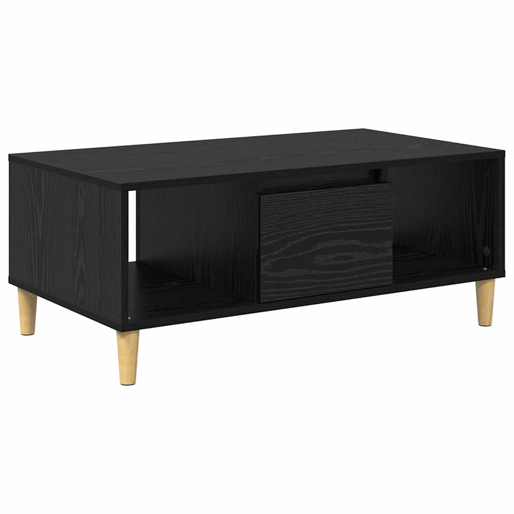 vidaXL Coffee Table Black Oak 90 x 50 x 26.5 cm Engineered Wood 2