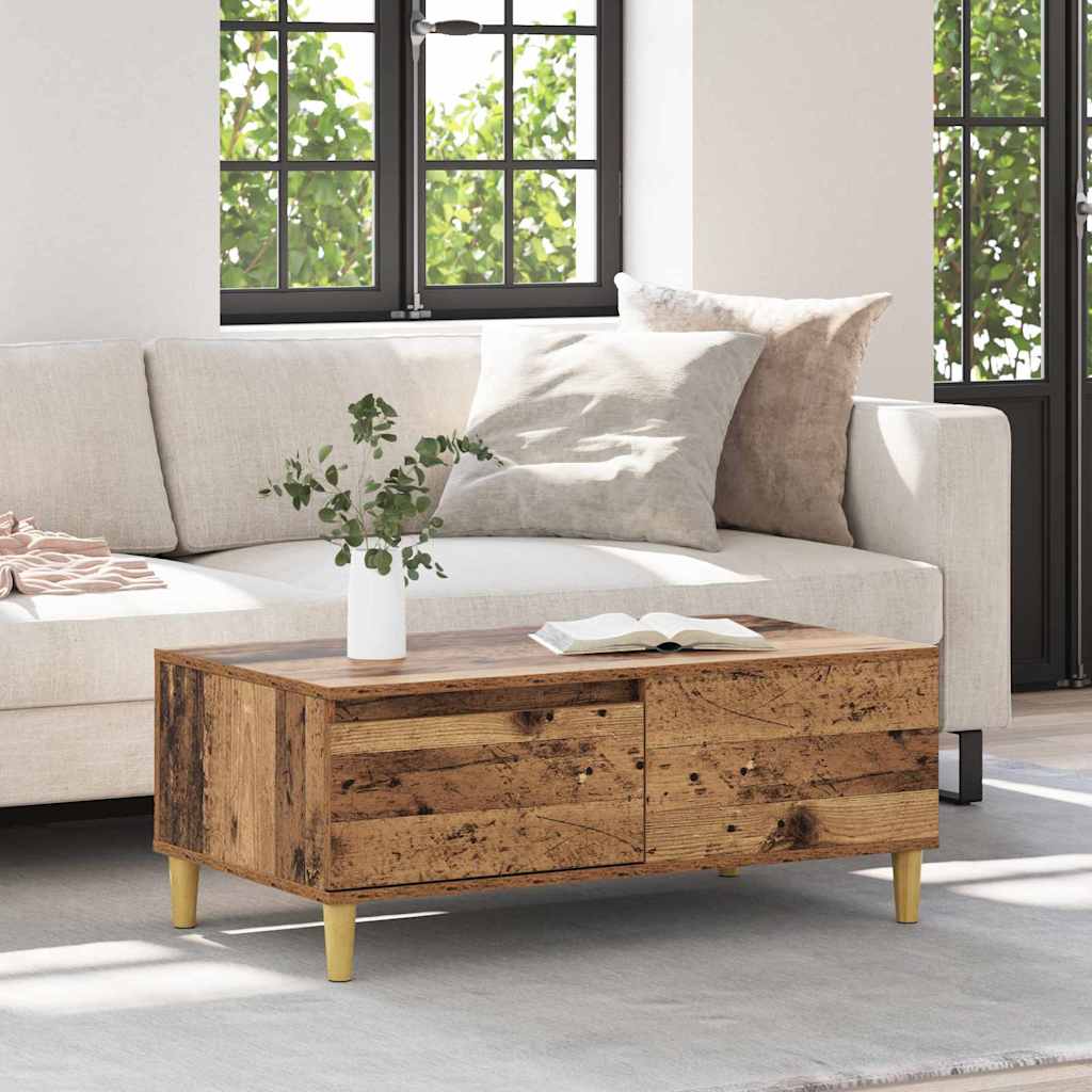 vidaXL Coffee Table Old Wood 90 x 50 x 35 cm Engineered Wood 1