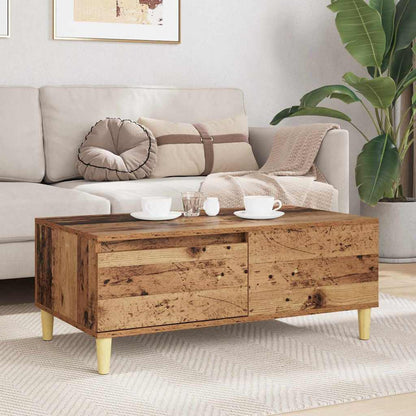 vidaXL Coffee Table Old Wood 90 x 50 x 35 cm Engineered Wood 4