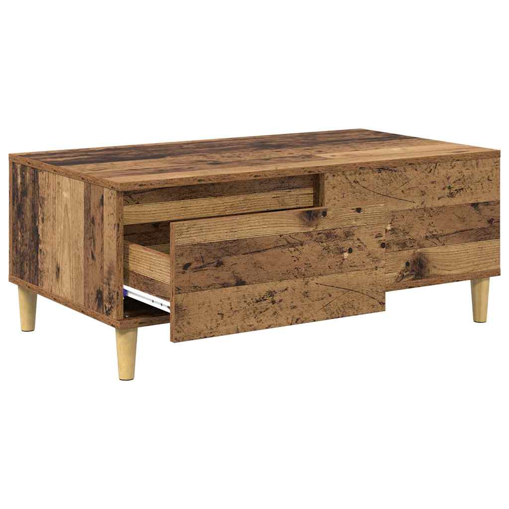 vidaXL Coffee Table Old Wood 90 x 50 x 35 cm Engineered Wood 5