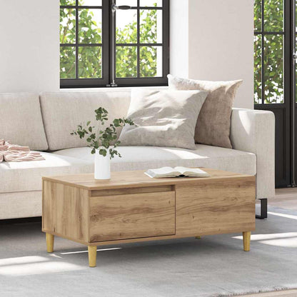 vidaXL Coffee Table Artisan Oak 90 x 50 x 35 cm Engineered Wood 1