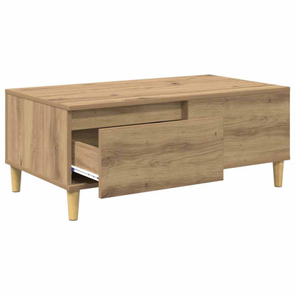 vidaXL Coffee Table Artisan Oak 90 x 50 x 35 cm Engineered Wood 5