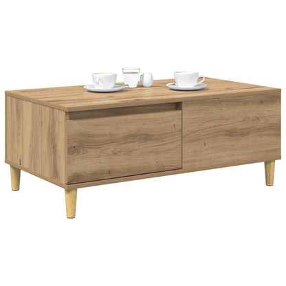 vidaXL Coffee Table Artisan Oak 90 x 50 x 35 cm Engineered Wood 3
