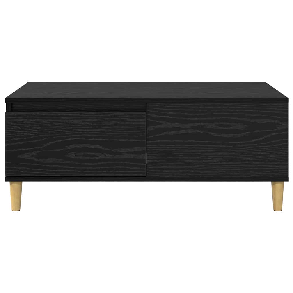 vidaXL Coffee Table Black Oak 90 x 50 x 35 cm Engineered Wood 6