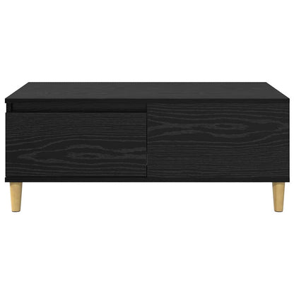 vidaXL Coffee Table Black Oak 90 x 50 x 35 cm Engineered Wood 6