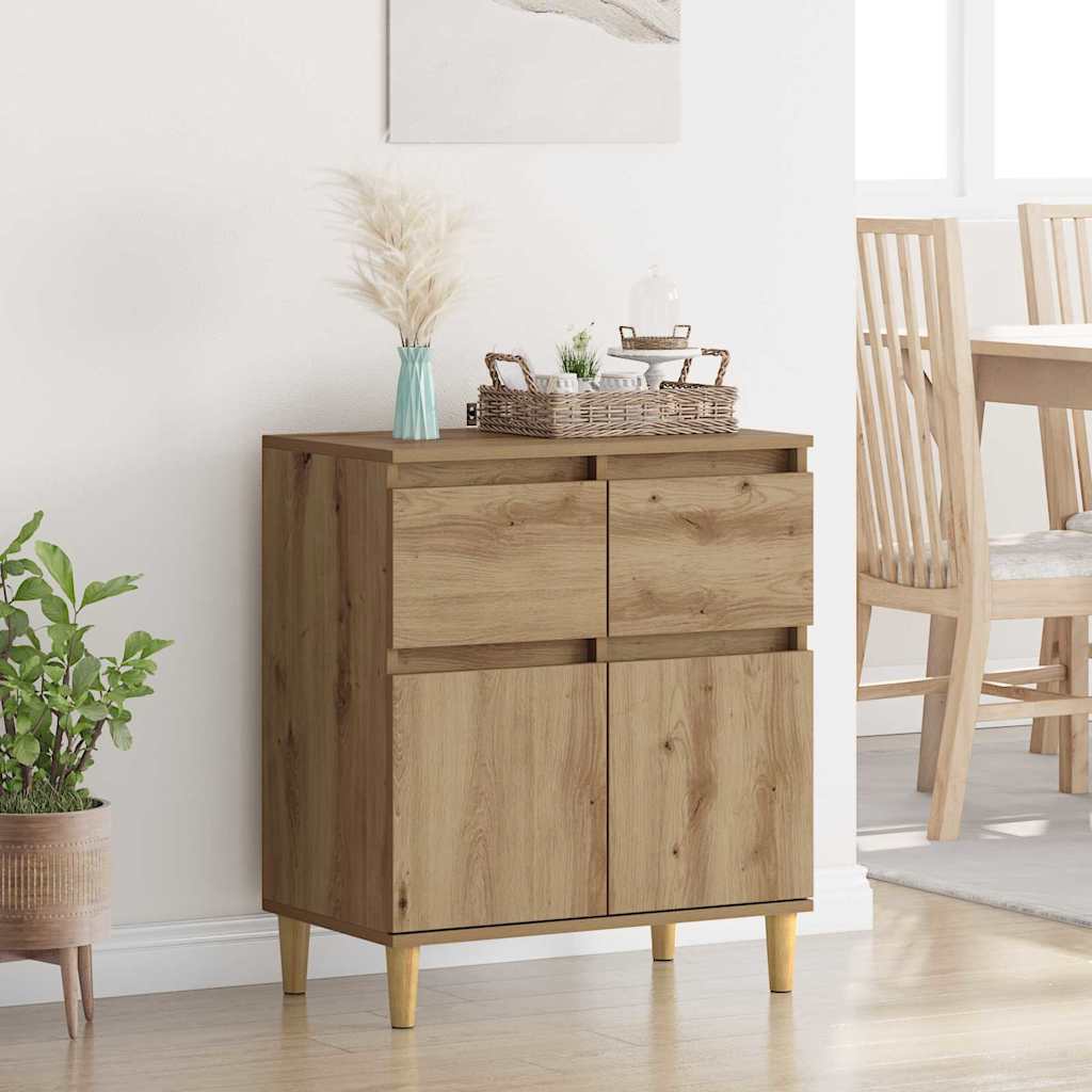 vidaXL Sideboard Artisan Oak 60 x 35 x 70 cm Engineered Wood 1