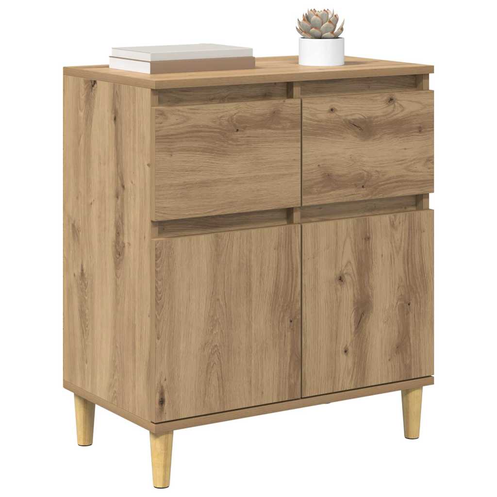 vidaXL Sideboard Artisan Oak 60 x 35 x 70 cm Engineered Wood 3