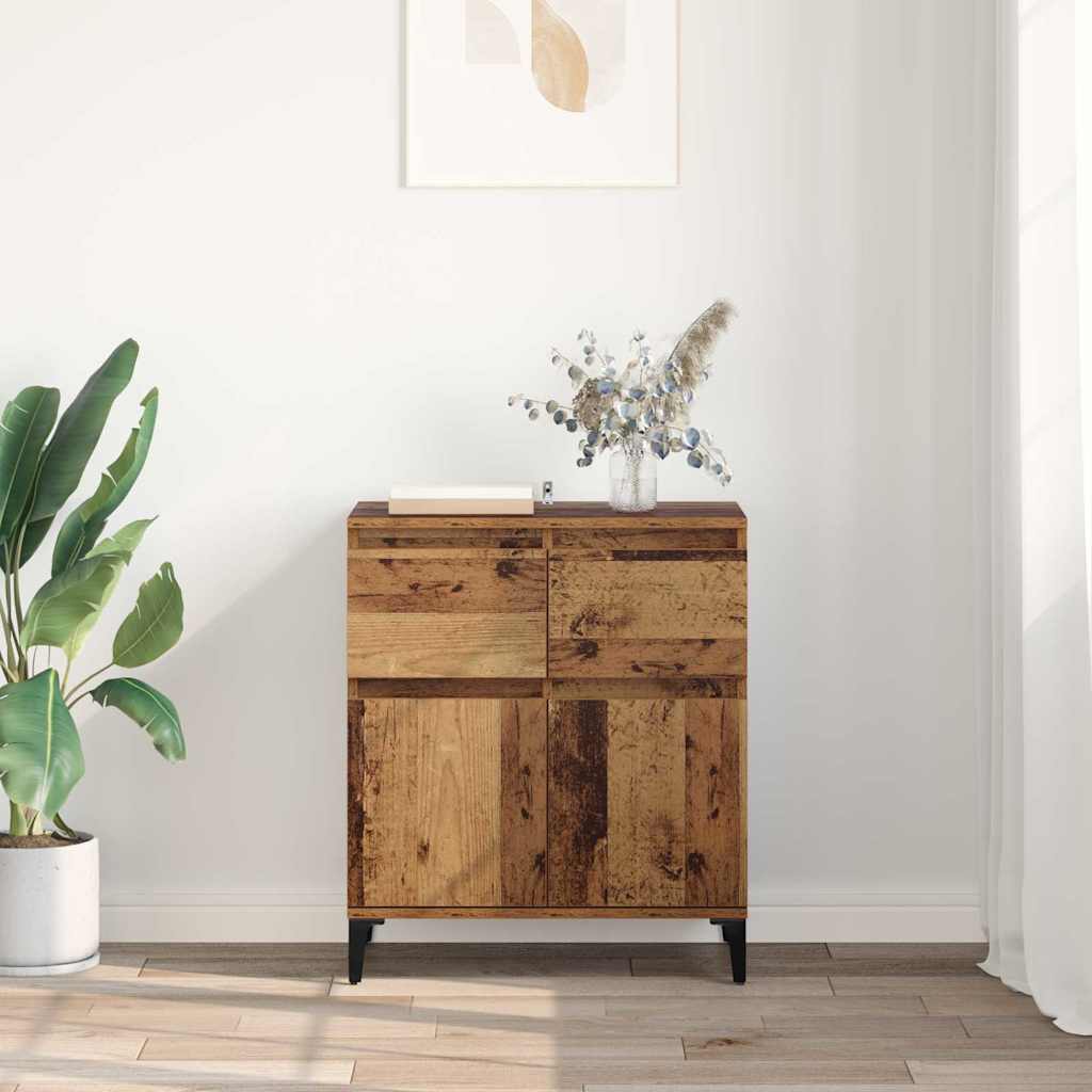 vidaXL Sideboard Old Wood 60 x 35 x 70 cm Engineered Wood and Iron 4