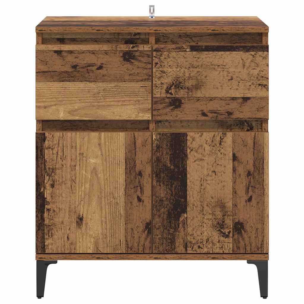 vidaXL Sideboard Old Wood 60 x 35 x 70 cm Engineered Wood and Iron 6