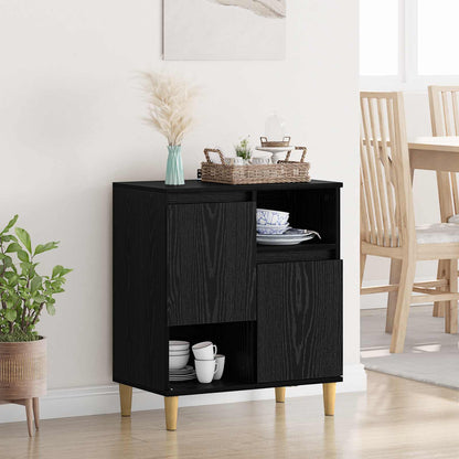 vidaXL Sideboard Black oak 35 x 60 x 70 cm Engineered Wood 1