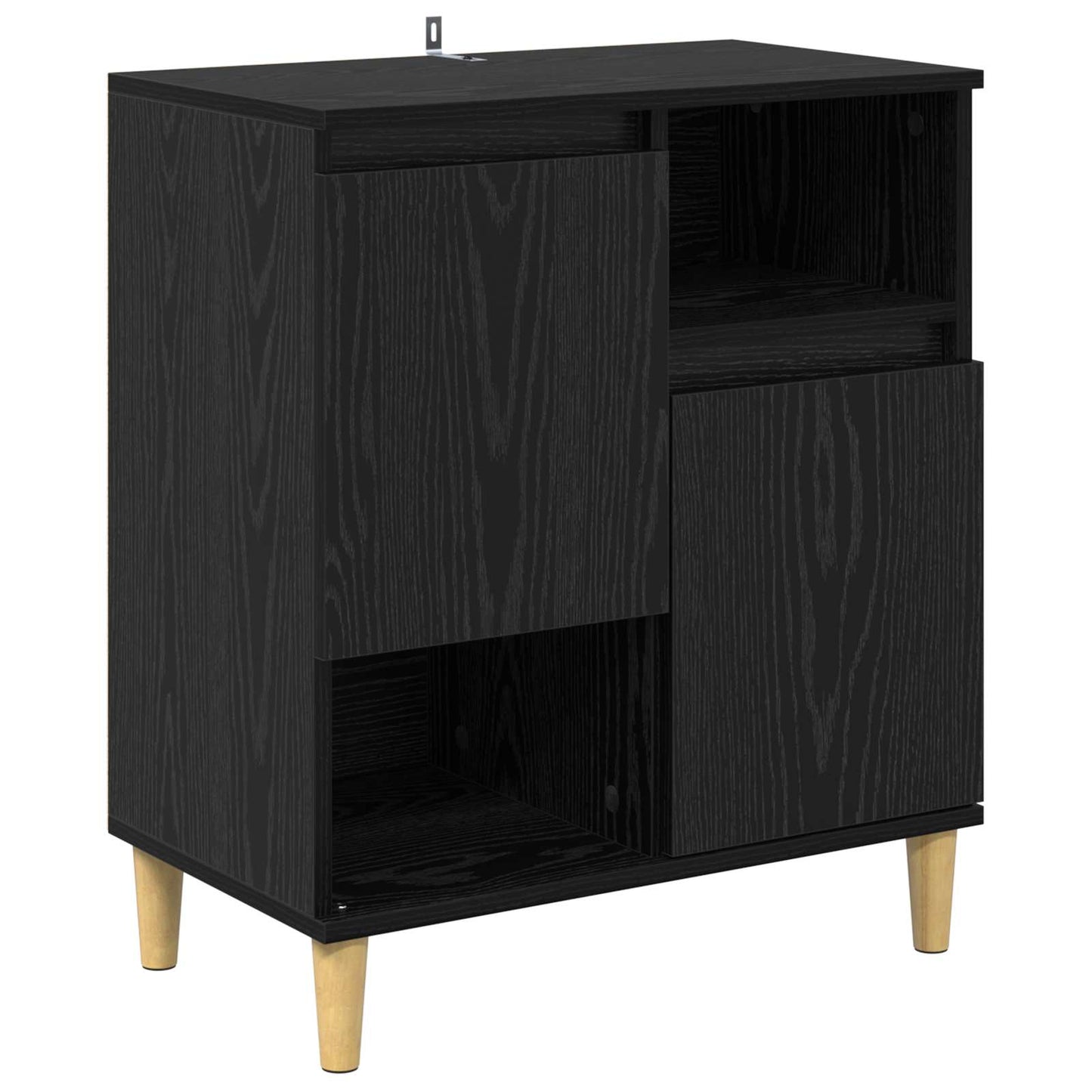 vidaXL Sideboard Black oak 35 x 60 x 70 cm Engineered Wood 2