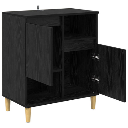 vidaXL Sideboard Black oak 35 x 60 x 70 cm Engineered Wood 5