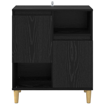 vidaXL Sideboard Black oak 35 x 60 x 70 cm Engineered Wood 6