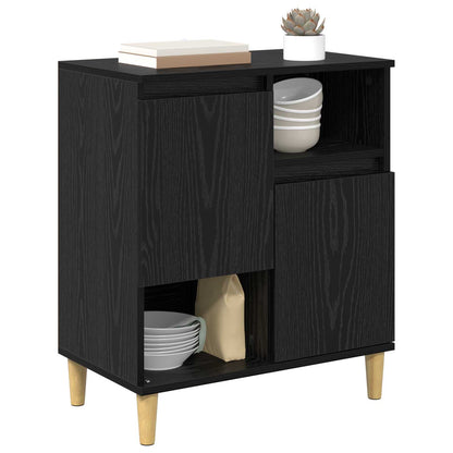 vidaXL Sideboard Black oak 35 x 60 x 70 cm Engineered Wood 3