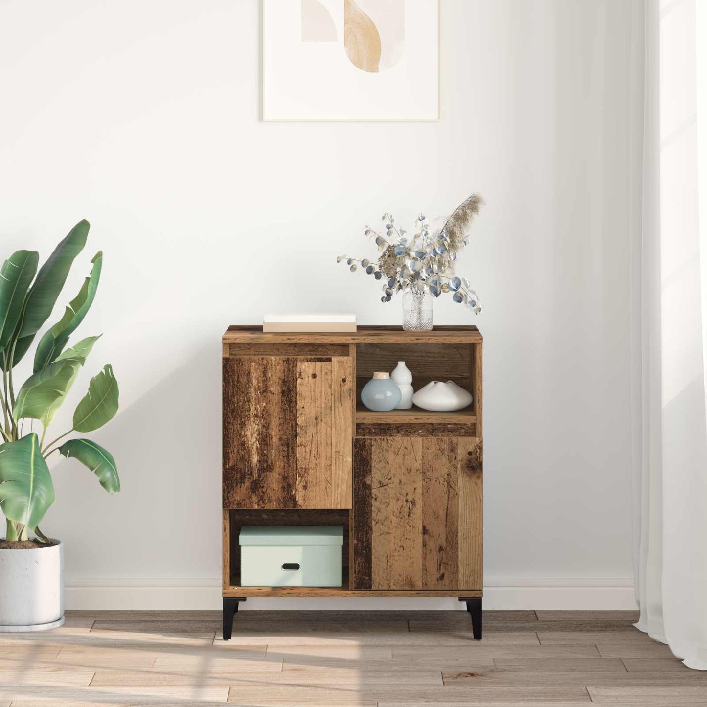 vidaXL Sideboard Old Wood 60 x 35 x 70 cm Engineered Wood 4