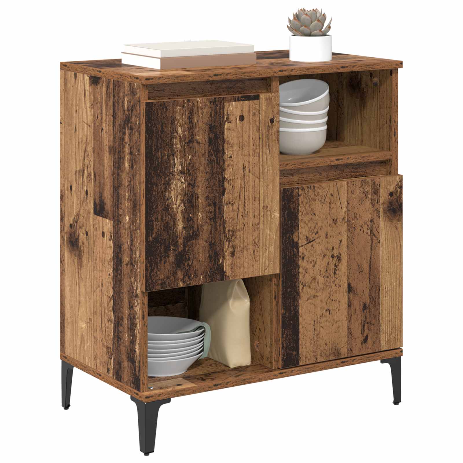 vidaXL Sideboard Old Wood 60 x 35 x 70 cm Engineered Wood 3