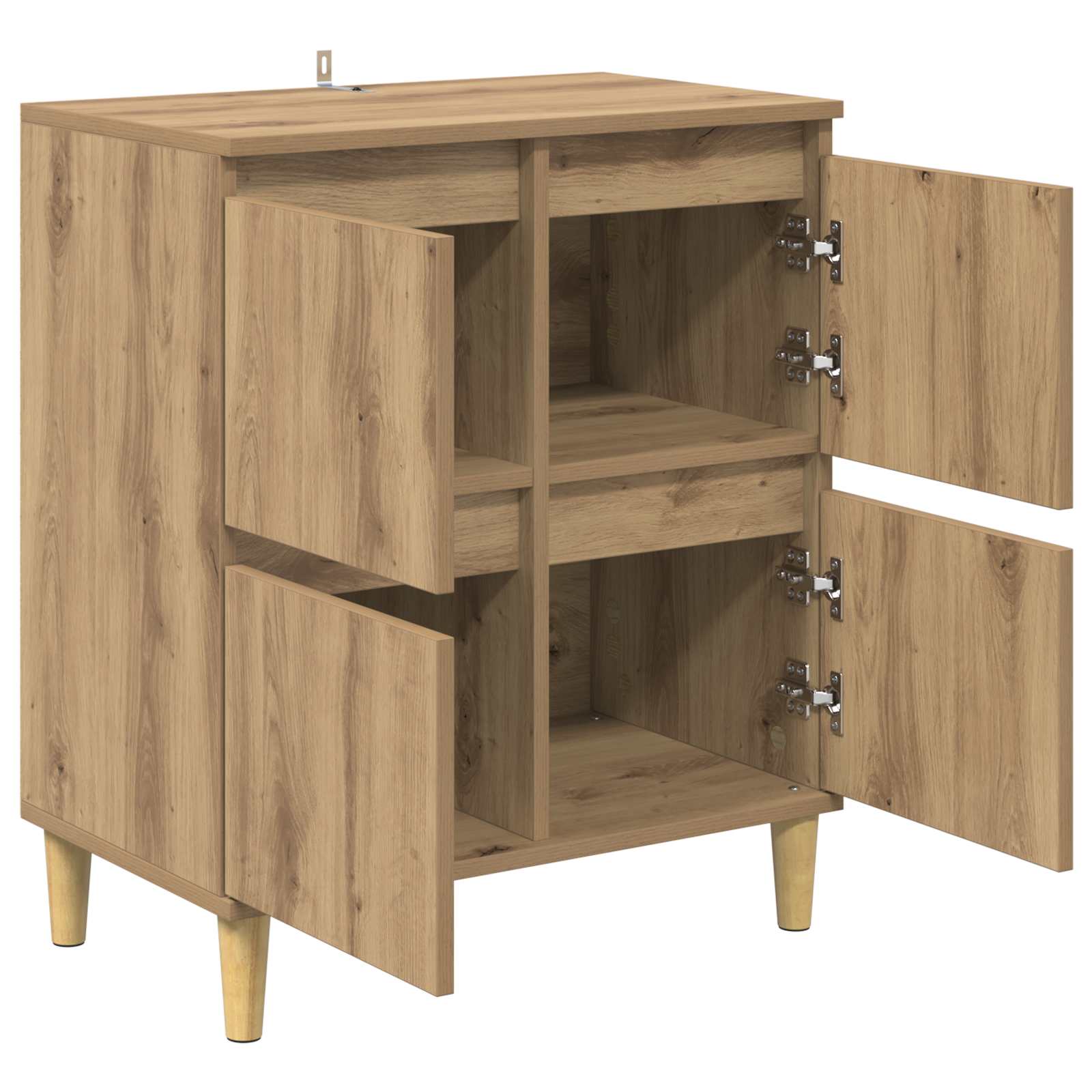 vidaXL Sideboard Artisan Oak 60 x 35 x 70 cm Engineered Wood 5