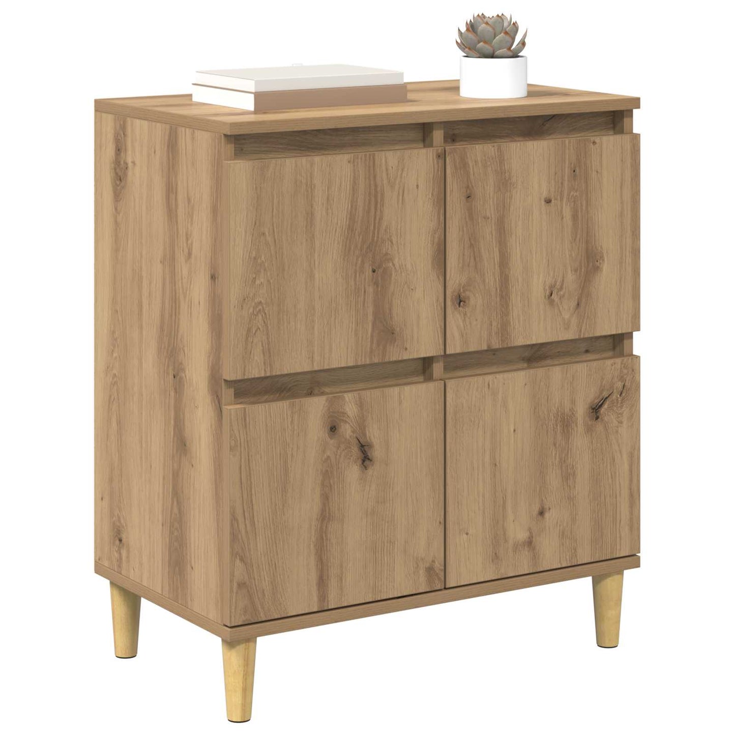 vidaXL Sideboard Artisan Oak 60 x 35 x 70 cm Engineered Wood 3