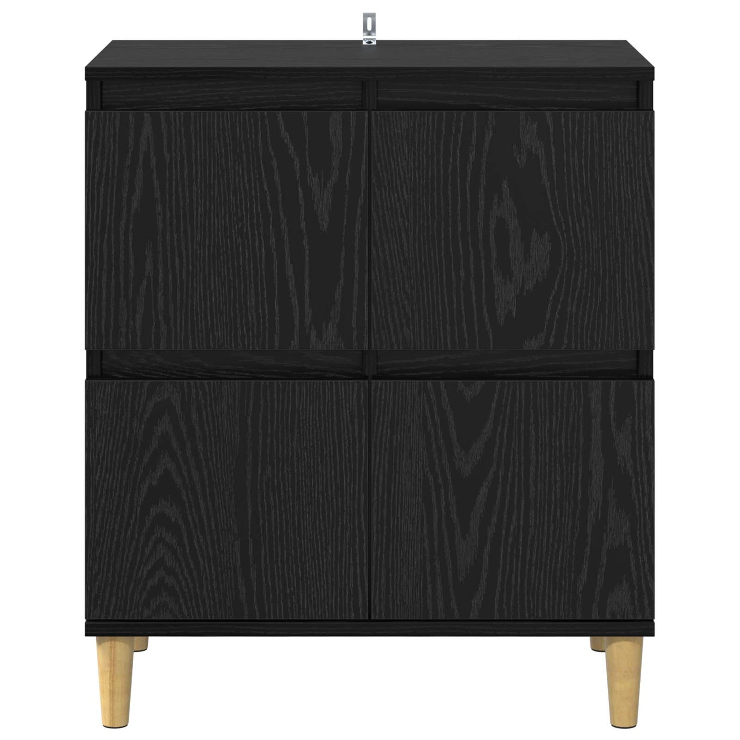 vidaXL Sideboard Black Oak 60 x 35 x 70 cm Engineered Wood 6