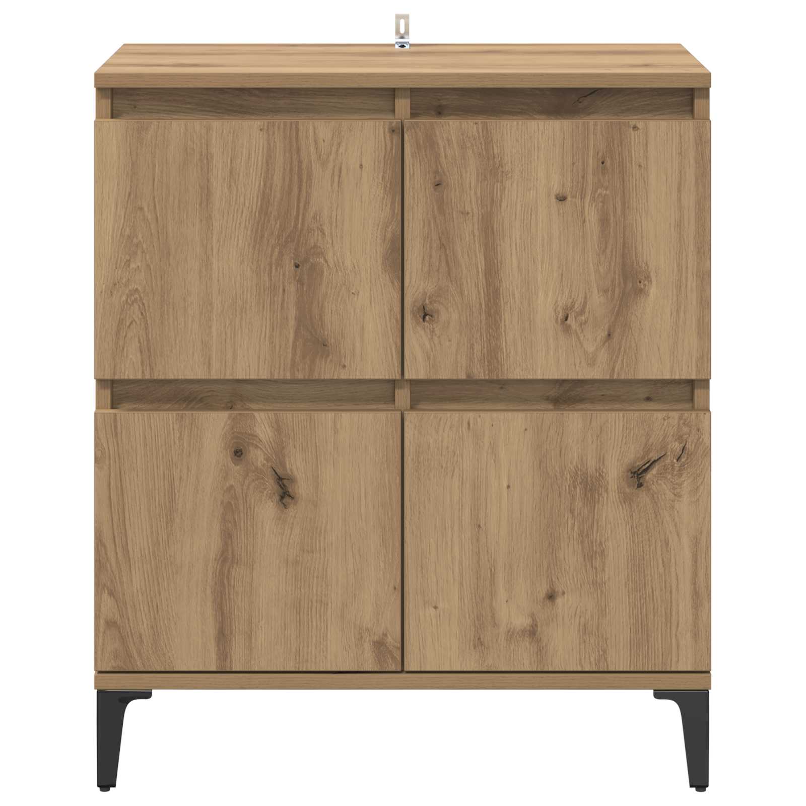 vidaXL Sideboard Artisan Oak 60 x 35 x 70 cm Engineered Wood and Iron 6
