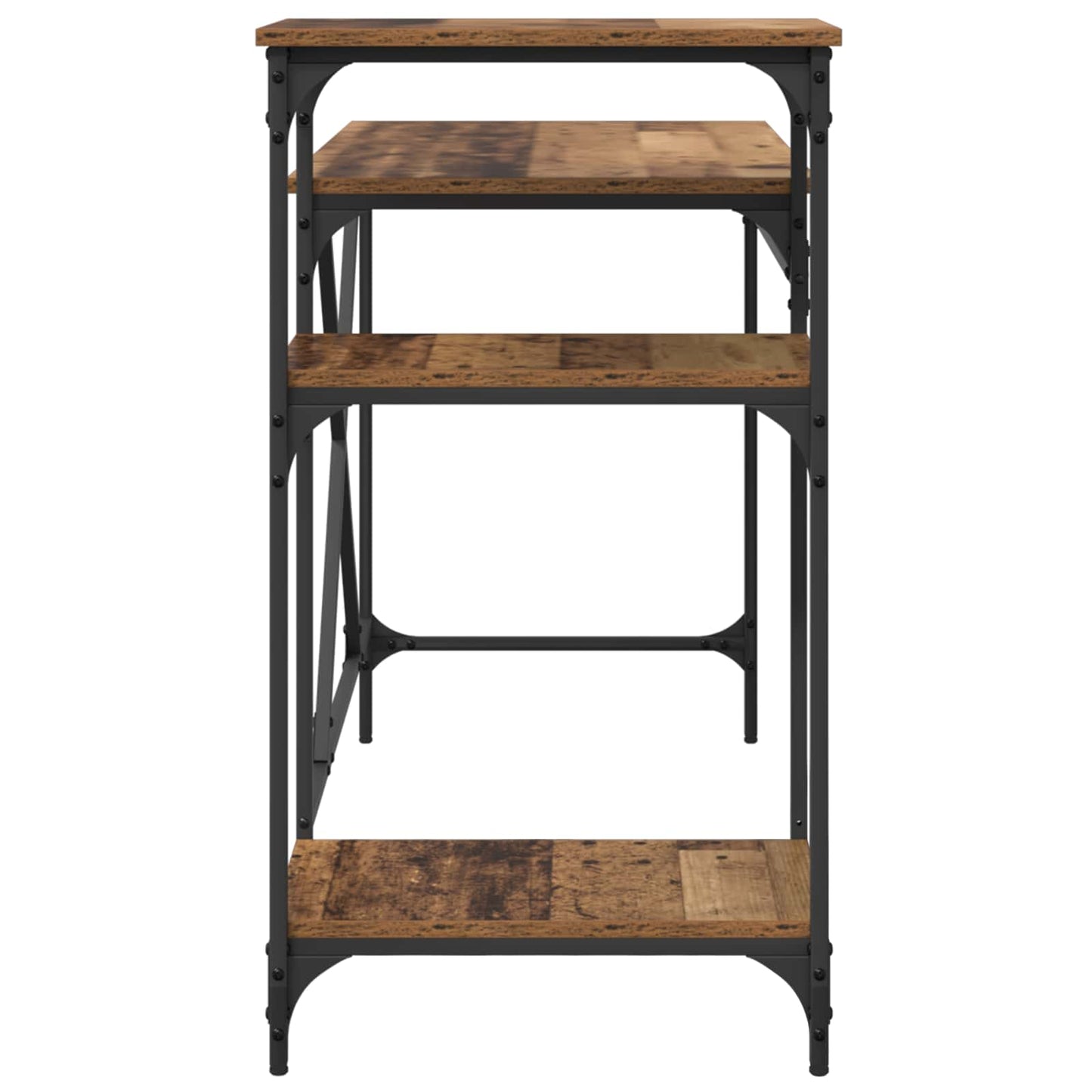 vidaXL Desk Old Wood Engineered Wood 135 x 50 x 90 cm 6