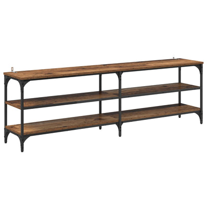 vidaXL TV Cabinet Old Wood 160 x 30 x 50 cm Engineered Wood and Iron 2