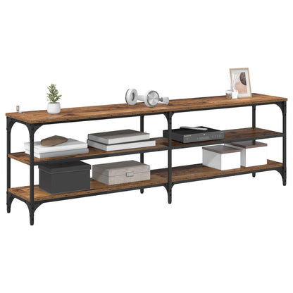 vidaXL TV Cabinet Old Wood 160 x 30 x 50 cm Engineered Wood and Iron 3