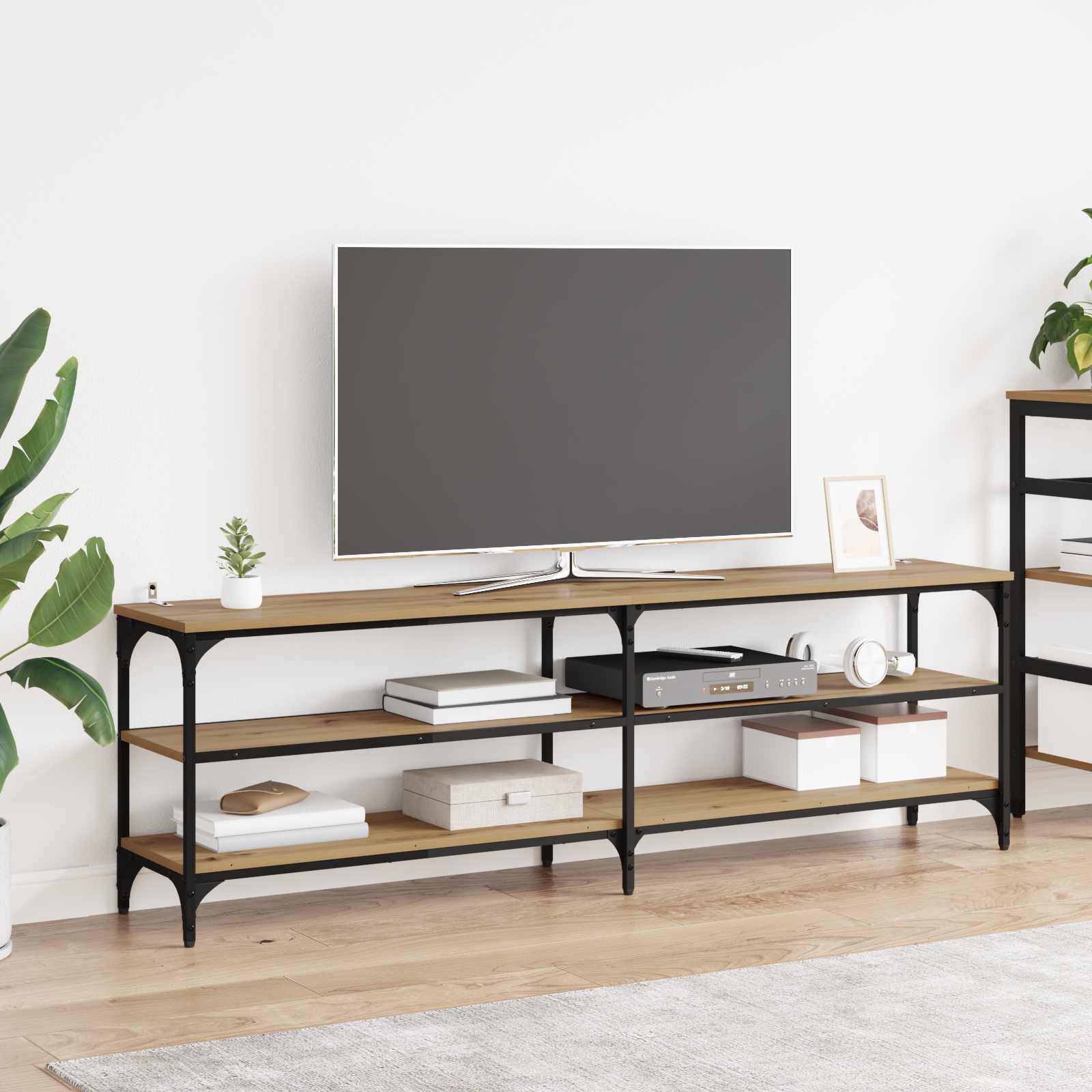vidaXL TV Cabinet 160 x 30 x 50 cm Artisan Oak 1