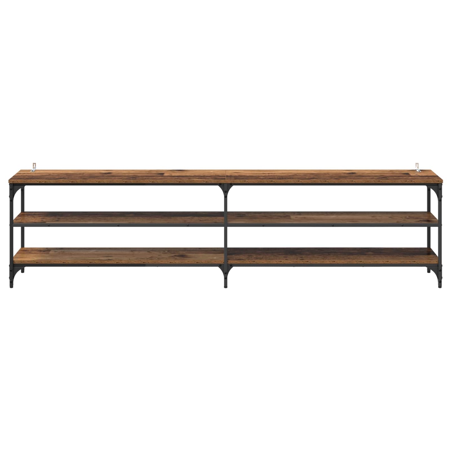 vidaXL TV Cabinet 200 x 30 x 50 cm Old Wood Engineered Wood and Iron 5