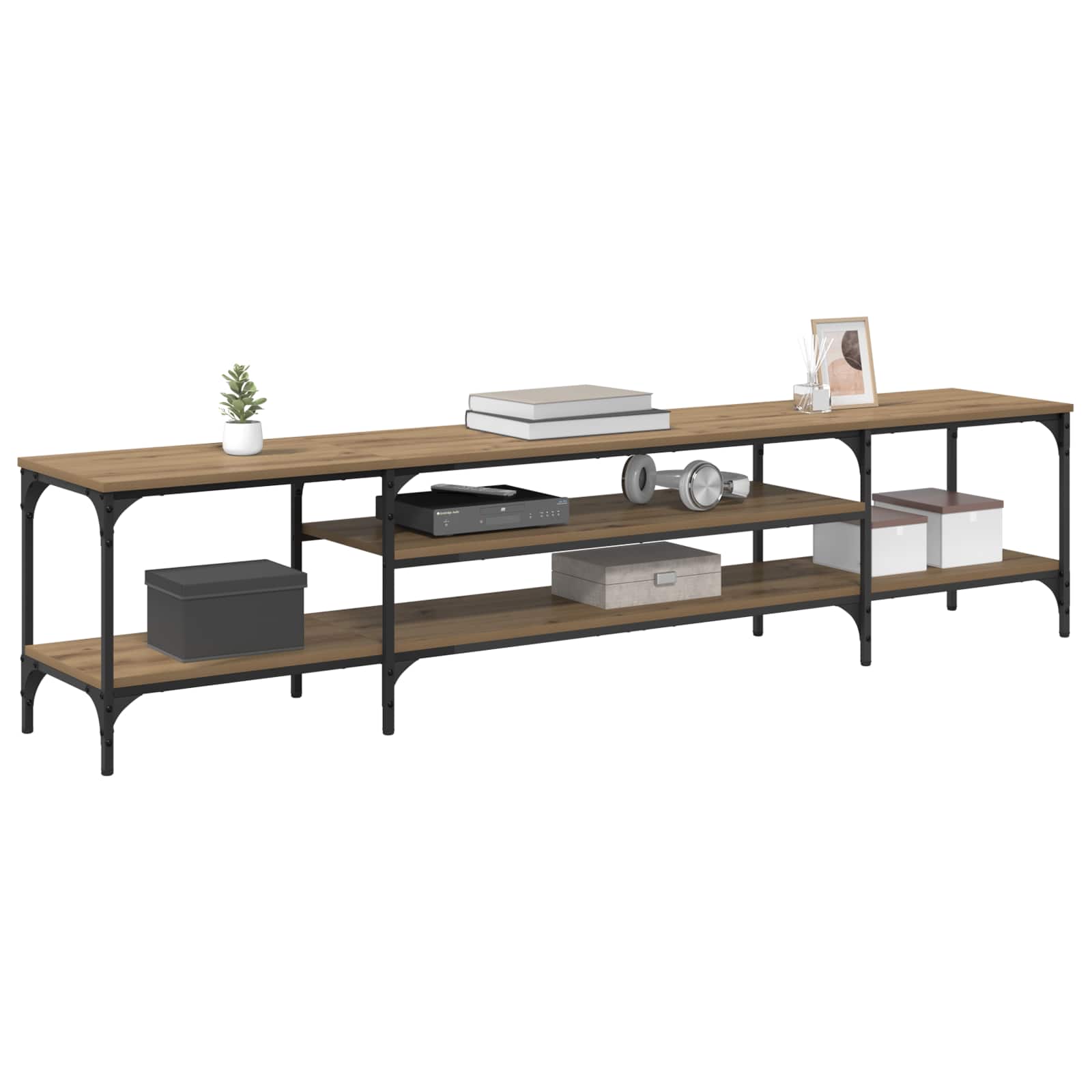 vidaXL TV Cabinet 201 x 35 x 45 cm Artisan Oak 3