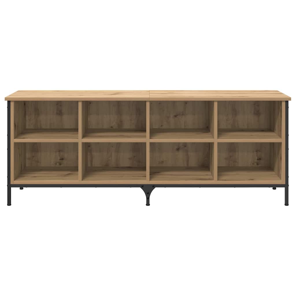 vidaXL Shoe Cabinet 131 x 35 x 50 cm Engineered Wood and Iron 5