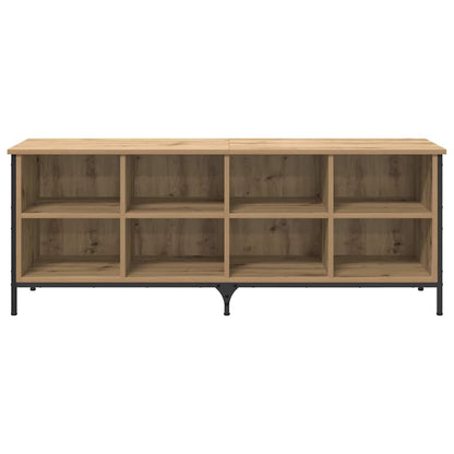 vidaXL Shoe Cabinet 131 x 35 x 50 cm Engineered Wood and Iron 5