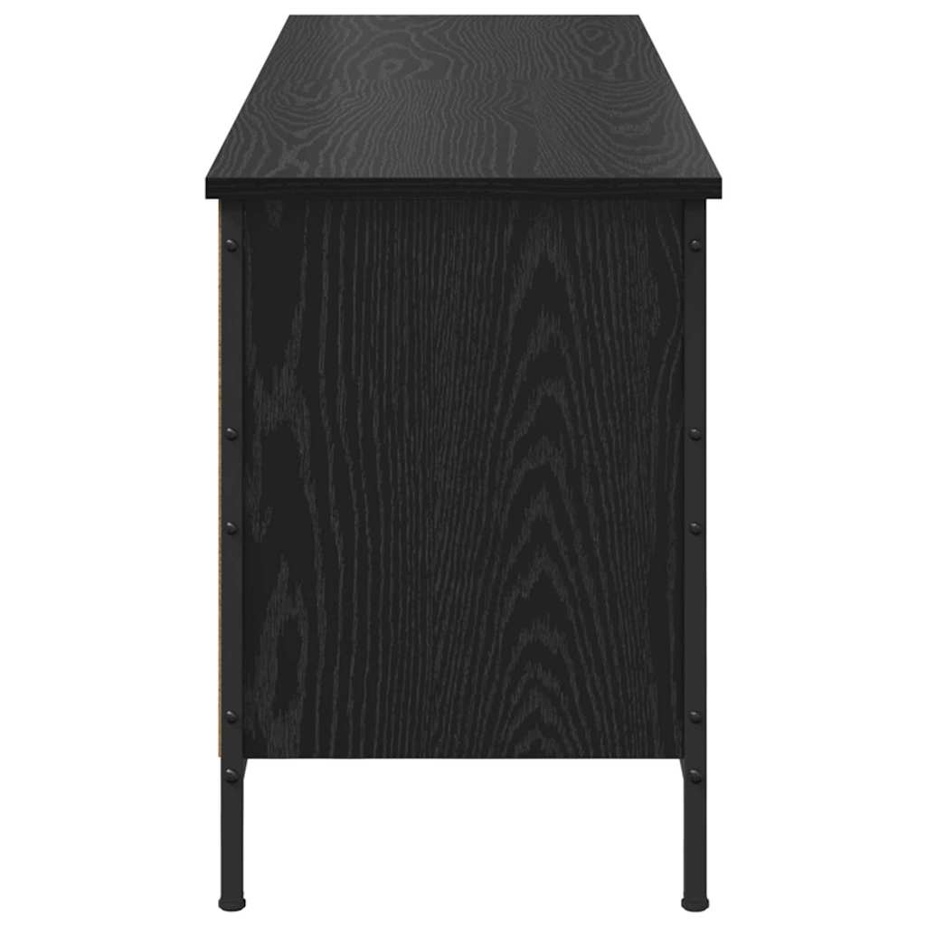 vidaXL Shoe Cabinet 131 x 35 x 50 cm Engineered Wood and Iron 6