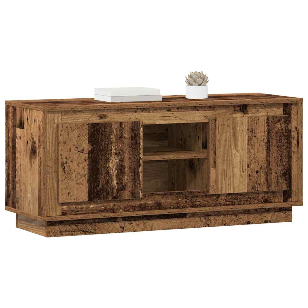 vidaXL TV Cabinet 102 x 35 x 45 cm Old Wood Engineered Wood 3