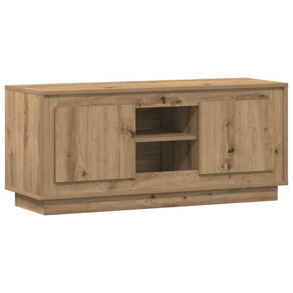 vidaXL TV Cabinet 102 x 35 x 45 cm Artisan Oak Engineered Wood 2