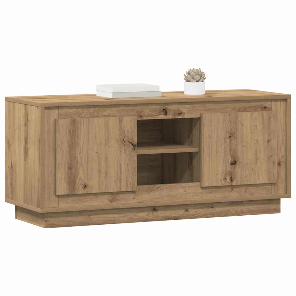 vidaXL TV Cabinet 102 x 35 x 45 cm Artisan Oak Engineered Wood 3