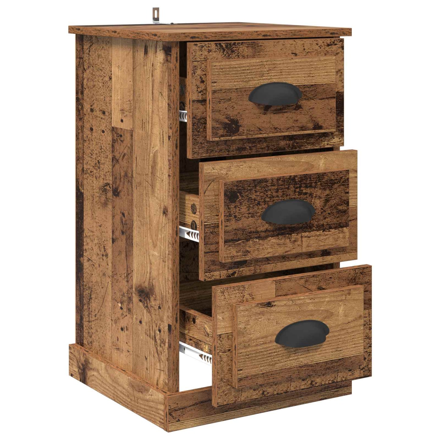 vidaXL Bedside Cabinet Old Wood 39 x 39 x 67.5 cm Engineered Wood 5
