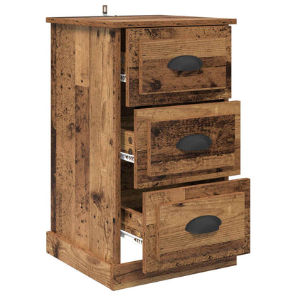 vidaXL Bedside Cabinet Old Wood 39 x 39 x 67.5 cm Engineered Wood 5
