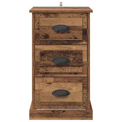 vidaXL Bedside Cabinet Old Wood 39 x 39 x 67.5 cm Engineered Wood 6
