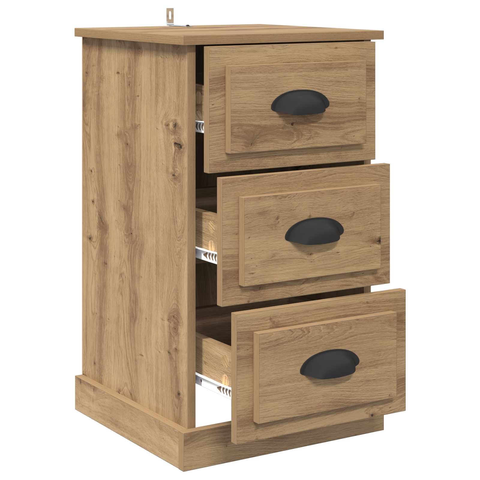 vidaXL Bedside Cabinet Artisan Oak 39 x 39 x 67.5 cm Engineered Wood 5